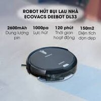 Robot hút bụi lau nhà Ecovacs Deebot DL33 là mẫu robot có độ ồn nhỏ nhất trong các mẫu robot Ecovacs, Hàng trưng bày, bảo hành 6 tháng-giá 3.150.000 ₫