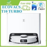 Robot hút bụi lau nhà Ecovacs Deboot T10 turbo (tự động giặt giẻ, sấy khô khăn ,lực hút khủng 3000 pa, pin 200 phút)
