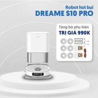Robot Hút Bụi Lau Nhà Giặt Sấy Giẻ Đổ Rác Tự Động Dreame S10 PRO – Pin Khỏe, Sạc Nhanh