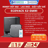Robot hút bụi lau nhà thông minh Ecovacs X2 OMNI BẢN QUỐC TẾ - CHÍNH HÃNG SM ROBOTICS