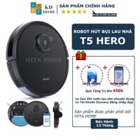 Robot Hút Bụi Lau Nhà Thông Minh Ecovacs T5 Hero, Robot hut bui mới 100%. Bảo hành 18 tháng