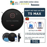 Robot Hút Bụi Lau Nhà Thông Minh Ecovacs Deebot T5 Max, Robot hut bui New