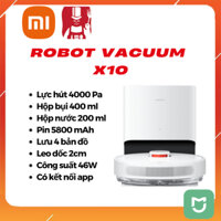 Robot hút bụi lau nhà thông minh XIAOMI Robot Vacuum X10 _ Dung lượng pin khủng, có trạm trữ rác hiện đại