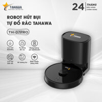 Robot hút bụi lau nhà tự đổ rác thông minh TAHAWA Nhật Bản TH-07PRO thể tích chứa rác 3 Lít