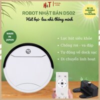 Robot hút bụi, lau nhà tự động không dây thông minh, robot hut bui sạc pin D502 tự động làm sạch bụi bẩn