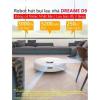 Robot hút bụi lau nhà Vacuum Dreame D9 kết nối App Mihome
