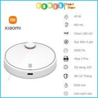Robot Hút Bụi Lau Nhà XIAOMI Vacuum Mop 2 Pro, Diện Tích Hoạt Động 150m2, Lực Hút 3000 Pa, Công Suất 40W - Hàng Chính Hãng