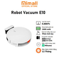 Robot hút bụi lau nhà Xiaomi Robot Vacuum E10 EU Lực hút 4000Pa Bản quốc tế - Chính hãng