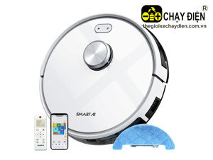 Robot hút bụi lau sàn Lidar + Slam SmartAI S7 Max