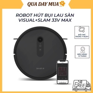 Robot hút bụi lau sàn Smartai 33V MAX Visual+SLAM