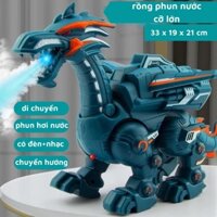 Robot khủng long đồ chơi phun lửa cỡ lớn cho bé-đồ chơi giải trí cho trẻ em