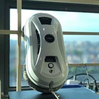 Robot lau kính tự động iLOBOT N361 (HCR 02) chống rơi 20 phút khi mất điện màu trắng với 10 khăn lau thay thế