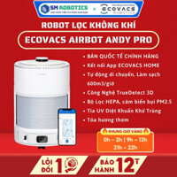 Robot lọc khí Ecovacs Airbot Andy Pro | UV diệt khuẩn - Hàng Chính Hãng - SM ROBOTICS