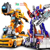 Robot mô hình xe ô tô biến hình robot người máy Transformer Optimus Prime, Bumblebee
