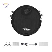 Robot quét Mini Robot hút bụi tự động Robot siêu mỏng làm sạch im lặng Máy làm sạch sàn cứng Dễ dàng lắp đặt, màu đen