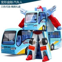 Robot Transformers Xe Buýt Xe Hợp Kim Kim Kim Loại Biến Đổi Xe Buýt Đồ Chơi Trẻ Em Mô Hình Ô Tô Mô Phỏng