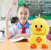 Robot Wifi giọng nói hình con vịt học tập cho bé, đồ chơi con vịt biết nói, robot con vịt biết nói