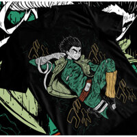 Rock Lee Áo Thun Manga Dải Naruto Kakashi Anime Manga Unisex Áo Thun Mềm Tee
