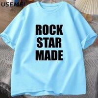 Rock Star Made Playboi Carti Áo Nam Merch Cool Hip Hop Nhạc Áo Thun Thường Ngày Trên e50ca