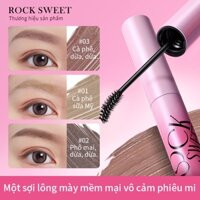 Rock SWEET Velvet Mist Tint Mascara Lông Mày Lâu Dài, Hoang Dã Nhìn, Lông Mày Bền, Màu Cà Phê Sữa, Chống lem, Dễ Dàng Áp Dụng