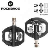 Rockbros Bàn Đạp Khóa Xe Đạp MTB Free Cleat Convertor Cho Shimano SPD System Platform Nhôm Kín Mang Phụ Kiện Đi Xe Đạp