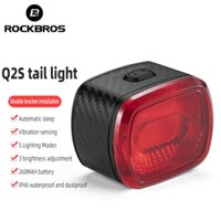 Rockbros Đèn Đuôi Xe Đạp Sạc USB Chất Lượng Cao