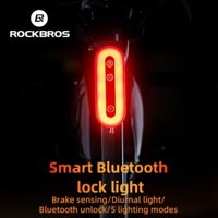 Rockbros Đèn Xe Đạp Đèn Thông Minh IPX6 Chống Nước Bluetooth Khóa TYPE-C Sạc MTB Xe Đạp Đường Bộ Phanh Đuôi Đèn Xe Đạp Phụ Kiện