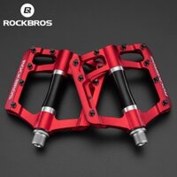 Rockbros MTB Bàn đạp xe đạp đường trường Hợp kim nhôm phẳng 9 / 16 "Vòng bi kín chống trượt 21 chiếc Cleats Hợp kim Bàn đạp nền tảng xe đạp