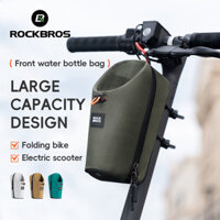 Rockbros Tay Cầm Chai Túi 1.5L Có Thể Gấp Xe Đạp Xe Tay Ga Trước Túi Thu Hút Từ Tính Phụ Kiện Xe Đạp