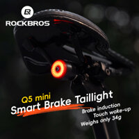 Rockbros Xe Đạp Đèn Thông Minh IPX6 Chống Nước Thông Minh Tự Động Phanh Cảm Biến Đèn Phía Sau Sạc Q5Mini LED Phụ Kiện Xe Đạp
