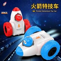 Rocket Stunt Xe Điều Khiển Từ Xa Đồ Chơi Trẻ Em Đèn Xoay Đổ Sạc Quà Tặng Bé Trai Quà Tặng Sinh Nhật