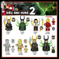 Rocky Iron Man Đồ chơi Lắp ráp Siêu Anh Hùng Loki Mô hình Super heroes Anh Hùng Đa Vũ Trụ TV6206