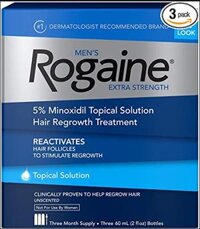Rogaine 5% Minoxidil Extra Strength Thuốc mọc tóc cho Nam sét 3 chai
