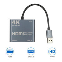 ROGTZ Capture Video Card Chuyển đổi HDMI sang USB 3.0 Để Live Stream Cho Điện ThoạiMáy ẢnhPS4 XBOXMáy Tính - Hàng Nhập Khẩu