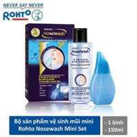 Rohto NoseWash Dạng Rửa - Sản phẩm Vệ sinh mũi, sạch, sâu và kháng khuẩn