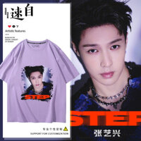 Rời Hợp Thời Trang Nam Nữ Buổi Hòa Nhạc Quần Áo Áo Thun Tay Ngắn Hỗ Trợ STEP2024 Zhang Yixing