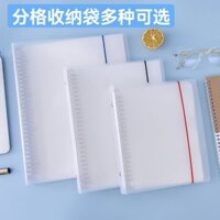 Rời Lá Bộ Sưu Tập Sách Nhiều Lớp Lưới Thông Tin Sách 2 Lưới Túi Bảo Quản Thẻ Học Sinh Thẻ Từ Mới 8 Inch 7 Inch 6 Inch 5 Inch