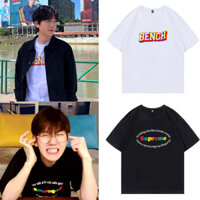 Rời Nữ Cotton Nguyên Chất EXO Bên Baekhyun Quần Áo 2.25 Cổ Tròn Áo Thun Nam Tay Ngắn