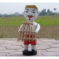 Rối nước dân gian tinh hoa Việt bác nông dân đi nơm cá, lờ cá hàng đẹp cao 30cm