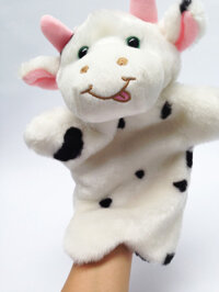 Rối Tay Hình Thú Nhồi Bông – Bò Con