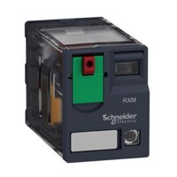 Rơle trung gian Miniature relay 2 CO with LED 24 V AC [RXM2AB2B7]