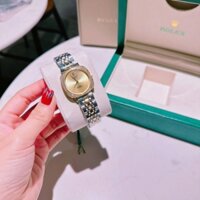 Rolex Cellini |Nữ Giới |Mặt Vuông |Vàng Gold |Dây Kim Loại Demi Vàng |Máy Pin (Máy Quartz) |Size 33mm