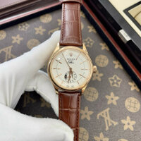 ROLEX Dây da cellini- máy cơ nhật- size 40 -Sẵn sll các màu - Sẵn Hàng Ship Ngay + Được Đồng Kiểm