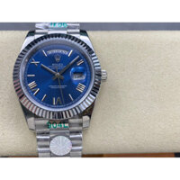 Rolex Day-Date 36 / 41MM XQR25 Mặt số màu xanh đậm quyến rũ Đồng hồ nam lịch đôi, Đồng hồ nam cơ khí tự động thanh lịch và đẹp mắt Đồng hồ nam cổ điển