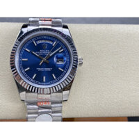 Rolex Day-Date xqr3 36 / 41MM Smart Brave Style Mặt số ngày kép màu xanh, Đồng hồ nam dây thép cơ khí tự động quyến rũ cổ điển