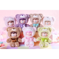 Rolife chính hãng Nanci Nanci Chocolate Plush Bear Series Hộp bí ẩn Quà tặng Giáng sinh (Toàn bộ hộp 6 xác suất không lặp đi lặp lại ẩn)