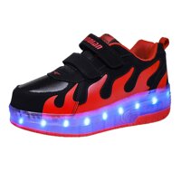 Roller Shoes Boys Girl Kids Led Light Up Roller Skates Shoes Kids Wheels Sneakers Sport Shoes