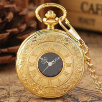 Roman Digital Classic Hiển thị Quartz Pocket Watch Với Fob Hanger/Necklace Chain Chào mừng
