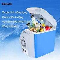 Romane  Tủ lạnh gia đình tủ lạnh ô tô Tủ lạnh di động nhỏ 7.5L hộp sưởi và làm mát tủ lạnh mini nhỏ