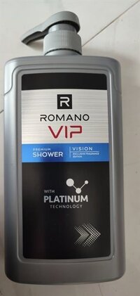 ROMANO_Sữa Tắm Nước Hoa Cao Cấp Vip Vision 650G (Xám Xanh)